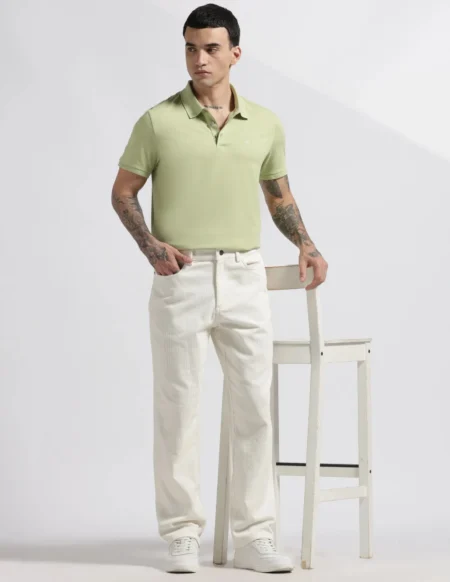 Bel & Cee Green Cotton Polo T-Shirt