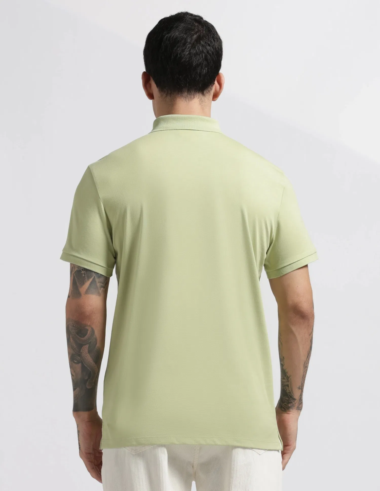Bel & Cee Green Cotton Polo T-Shirt - Image 3