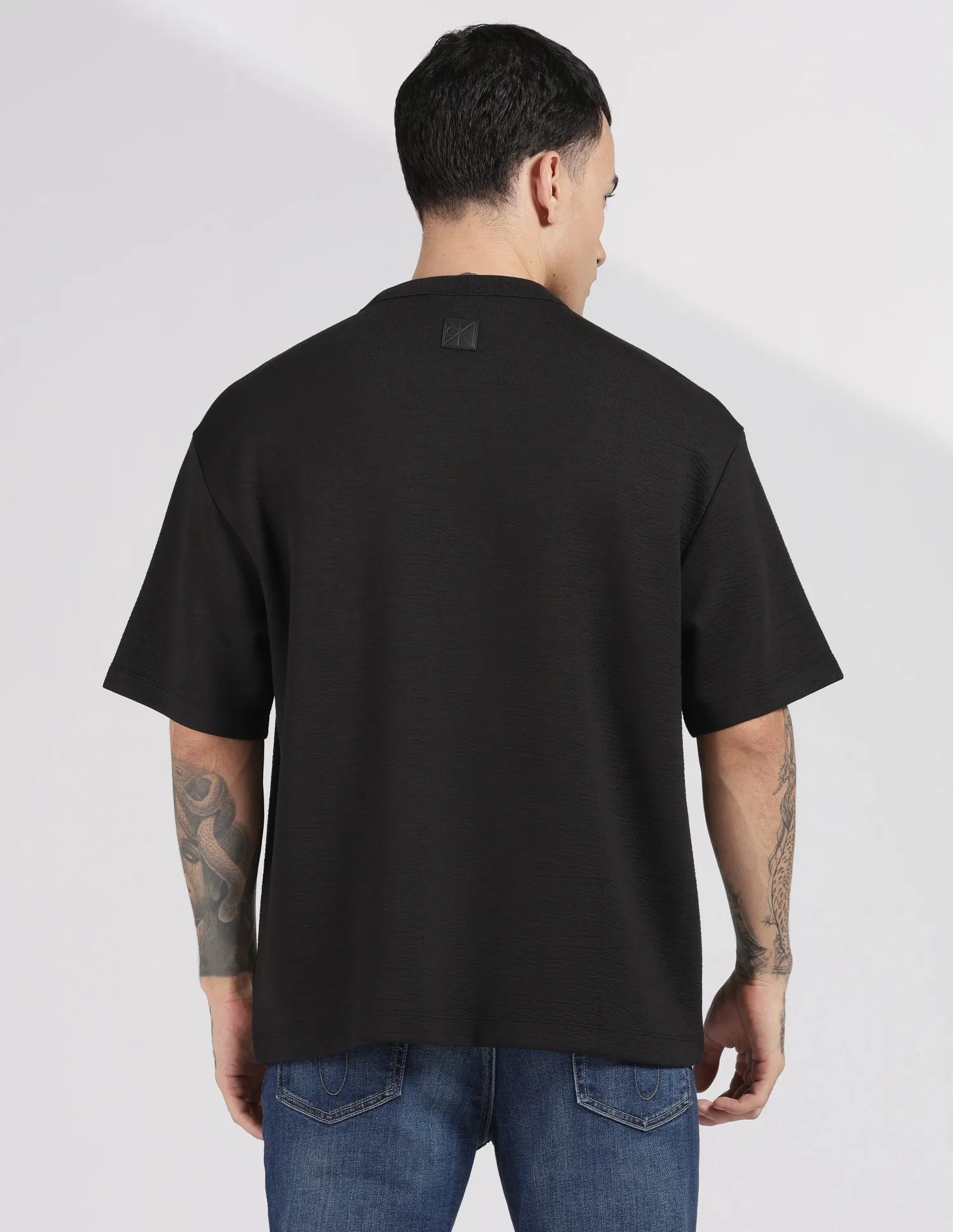 Bel & Cee Black Fit Polyester T-Shirt - Image 4